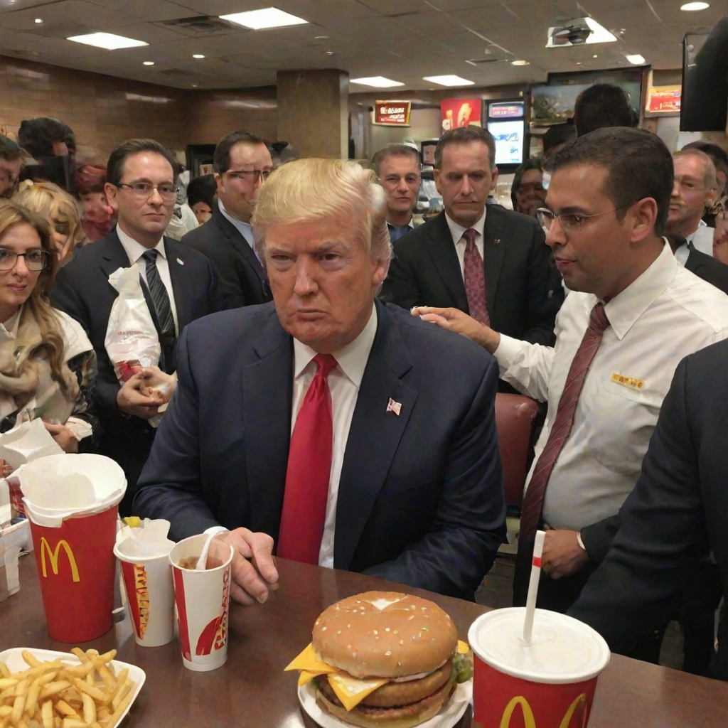 donald trump at mcdonalds