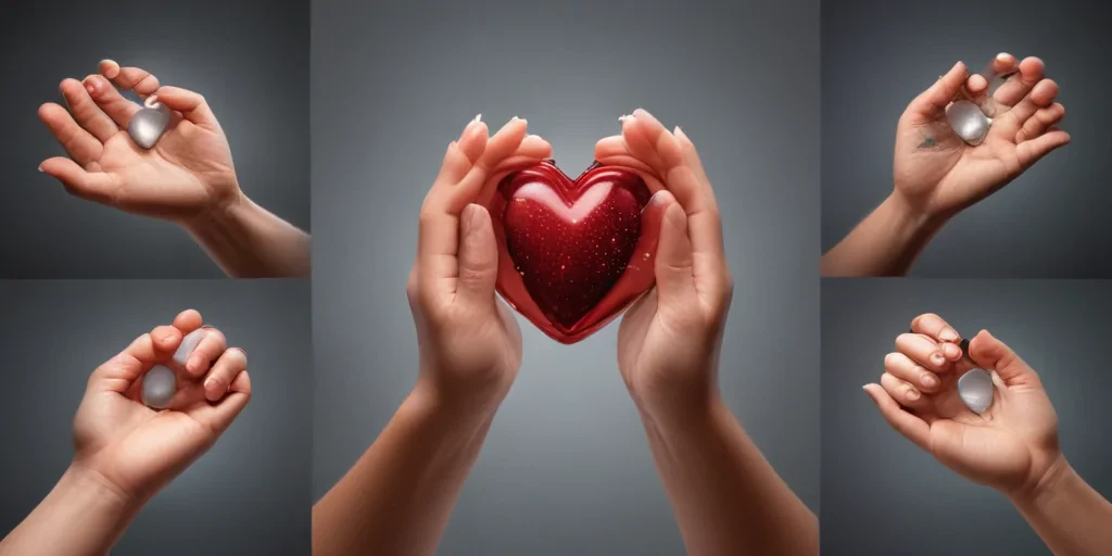 hand heart clipart