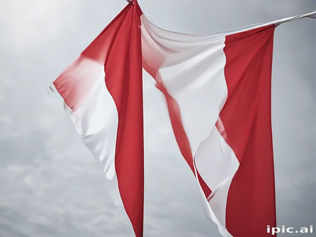 red and white flag