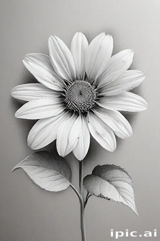 pencil drawings of flowers