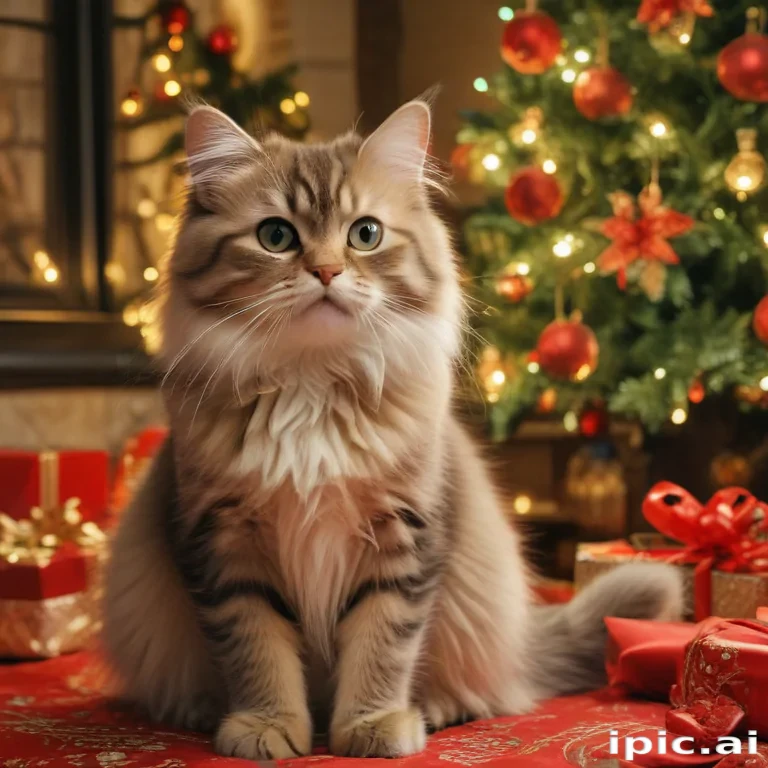 cat christmas wallpaper