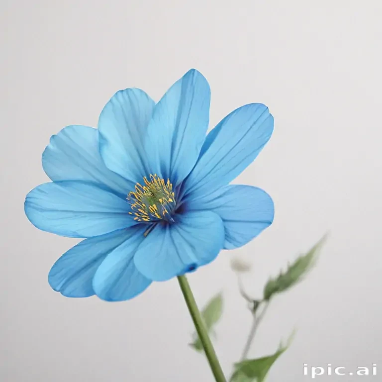 blue flower transparent