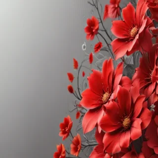 flower background red