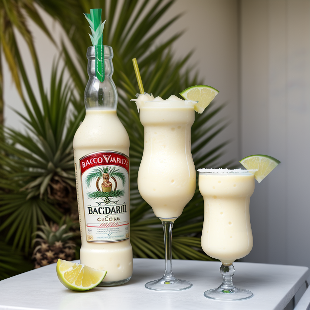 Refreshing Tropical Cocktails with Bacardi Coconut Rum and Fresh Lime ...