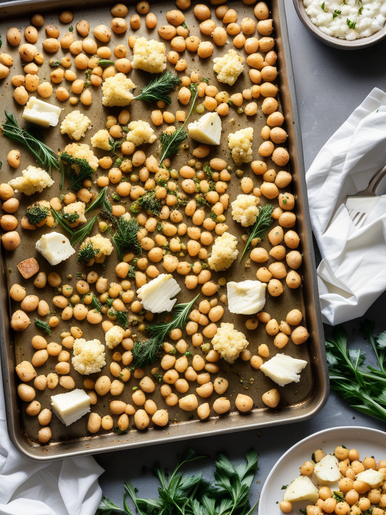 chickpea potato cauliflower sheet pan