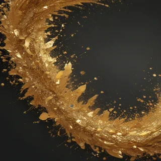 gold glitter png