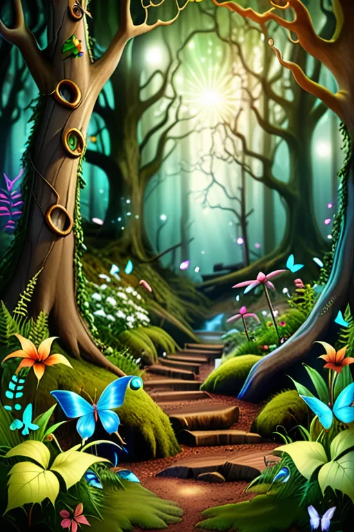 magical forest background