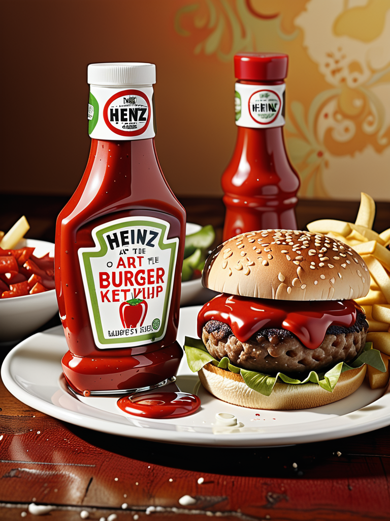 heinz art of the burger ketchup