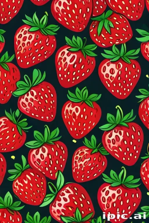 cute strawberry background