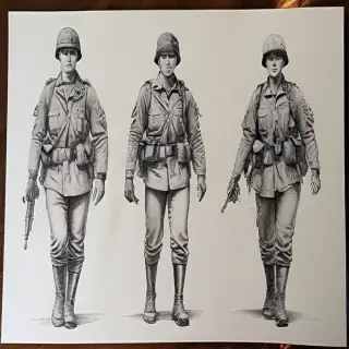 army drawings