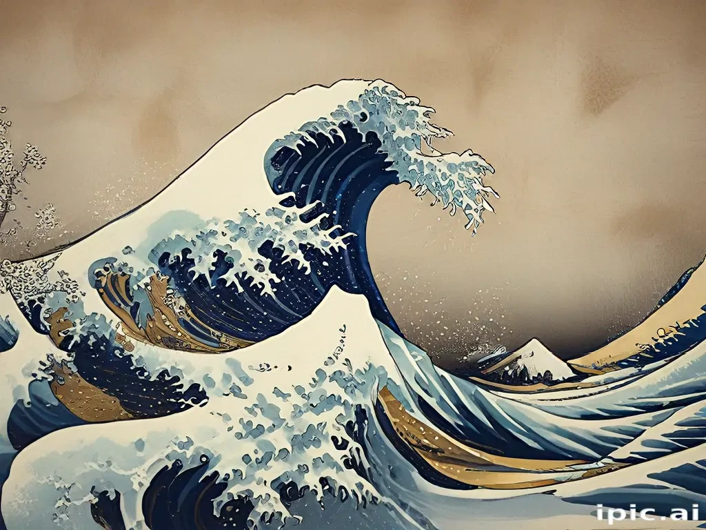 great wave wallpaper