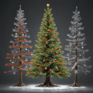 transparent christmas tree