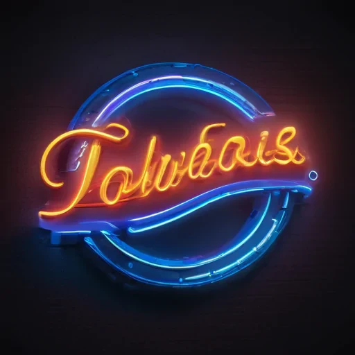neon sign mockup