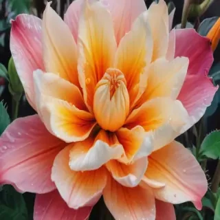flower drawing with color