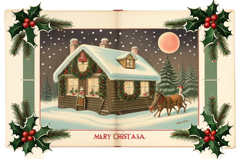 vintage illustrations christmas