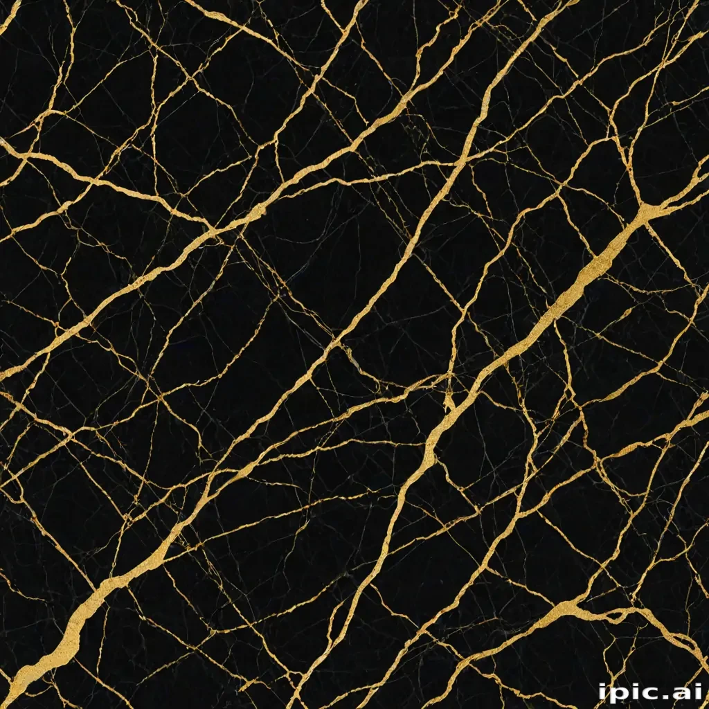 black and gold marble