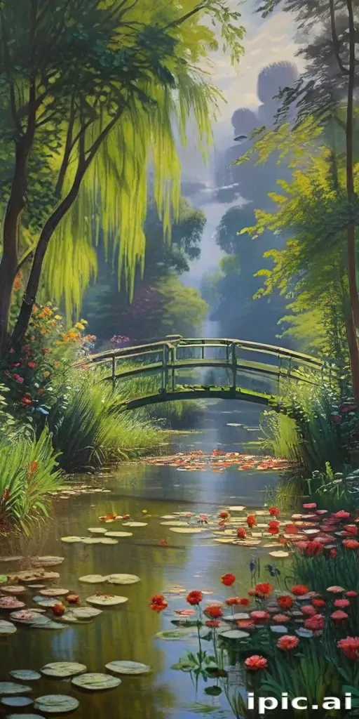 monet painting wallpaper
