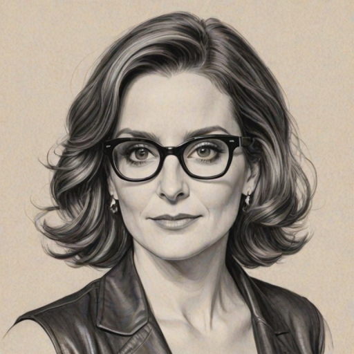 Enticing Tina Fey, pencil sketch, portrait of Ravishing woman 1937s in glasses, hair style beatnik, outline, clear lines, fine lines, 8k