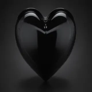 black heart transparent