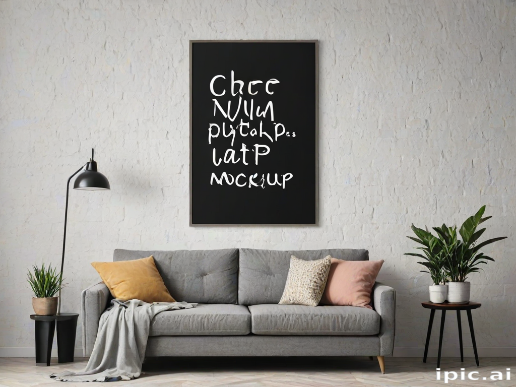 free wall art mockup