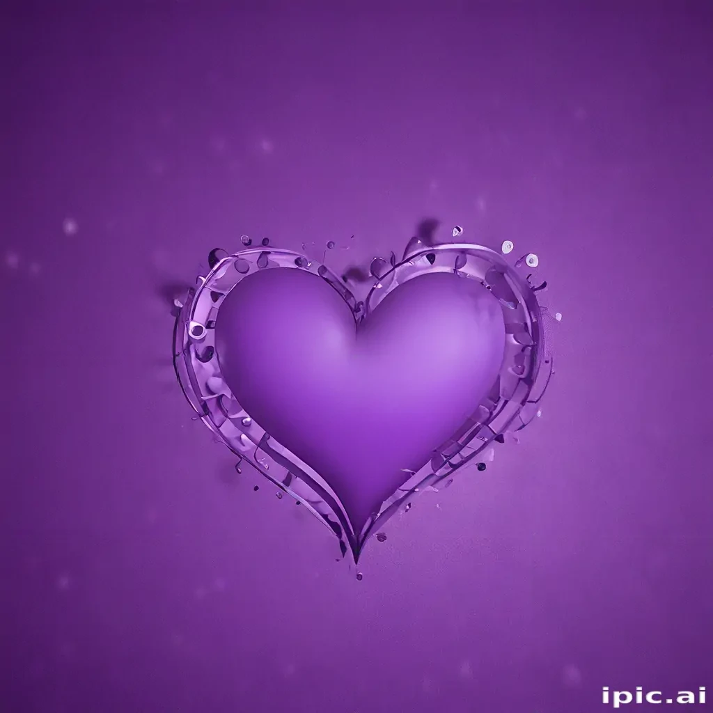 purple wallpaper heart