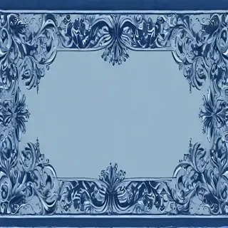 blue border design