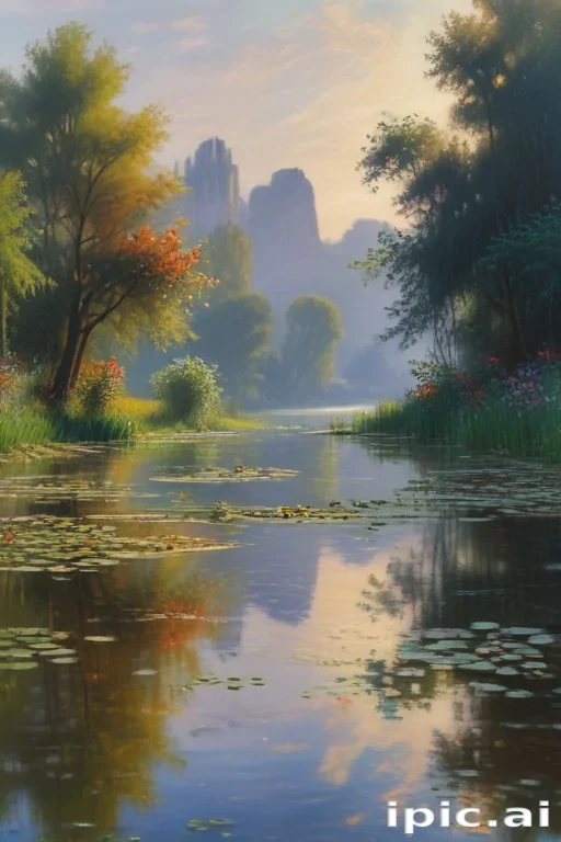 monet painting wallpaper