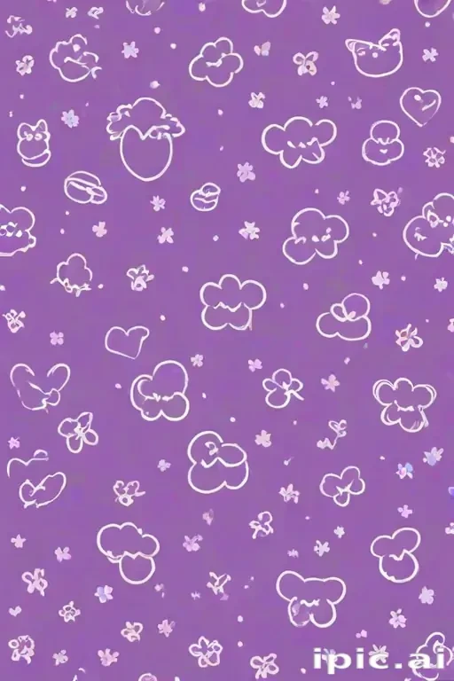 purple wallpaper cute