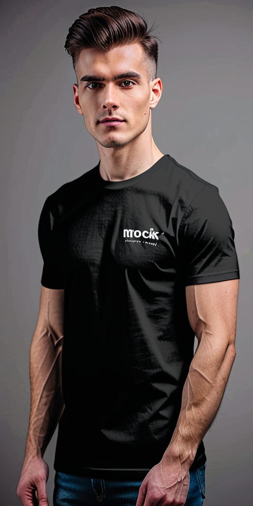 black mockup t shirt