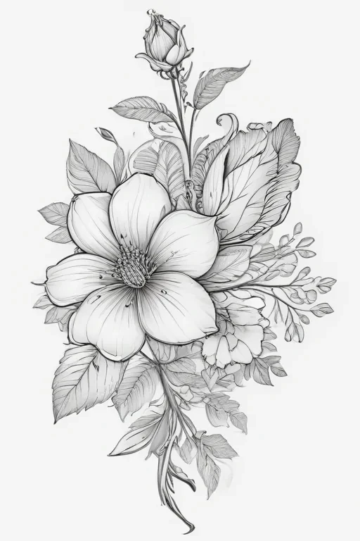 flower outline png