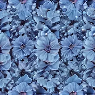 aesthetic blue flowers