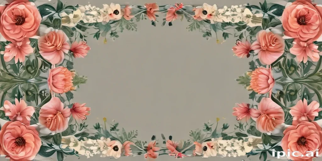 free flower border clipart