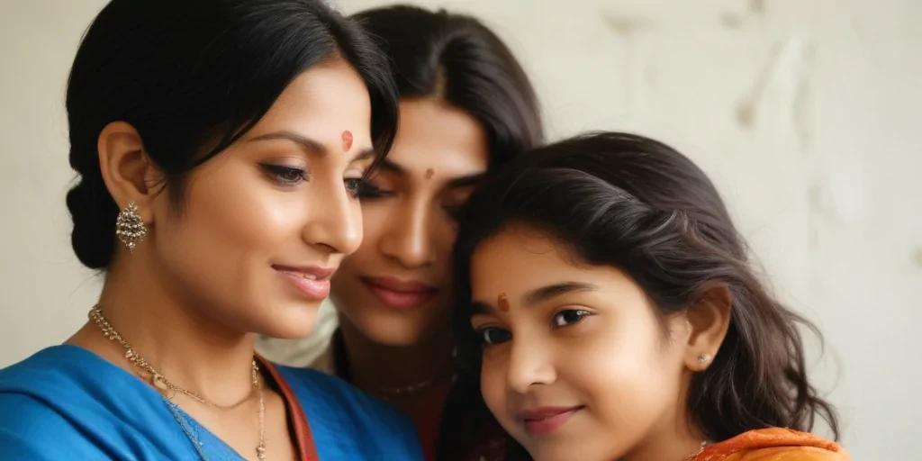 indian mom and son