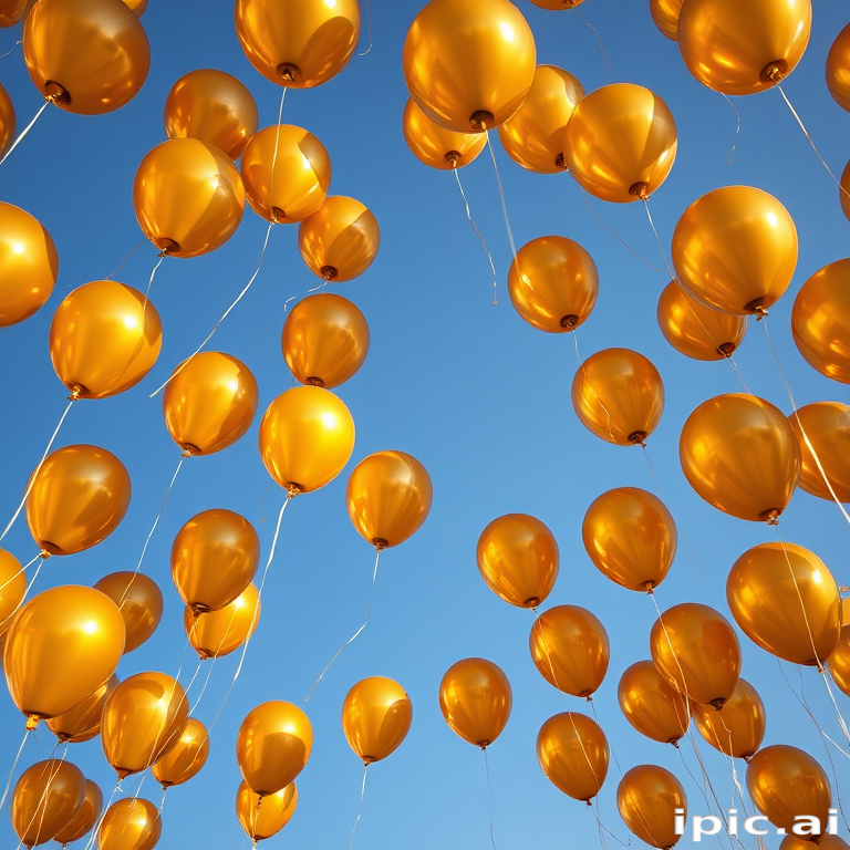 golden balloons
