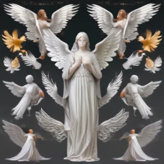 clipart of angels with wings