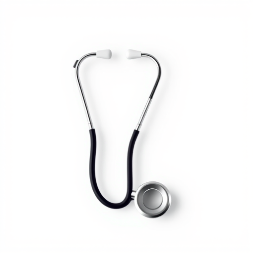 Create a detailed illustration of a stethoscope logo design featuring a modern vector style, using a Canon EOS R5 with an aperture of f/4, shutter speed of 1/100s, ISO 100, 50mm lens, in a clean studio background with soft lighting for clarity and focus.