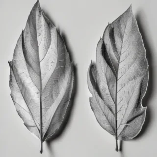 leaf clip art black and white