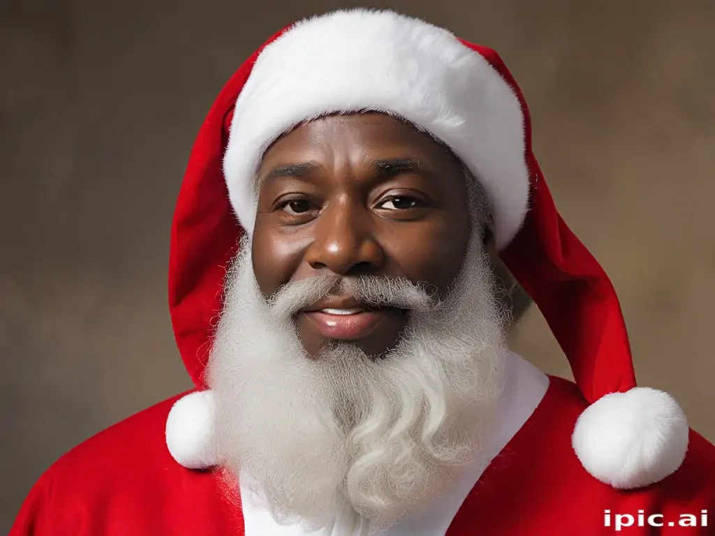 image of black santa