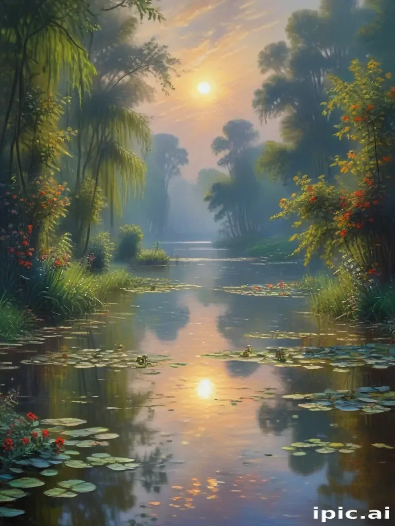 monet painting wallpaper