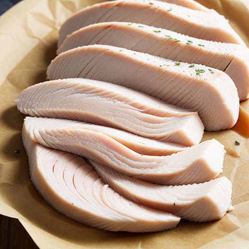 calories in thin sliced chicken breast
