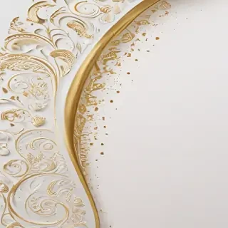 white & gold background