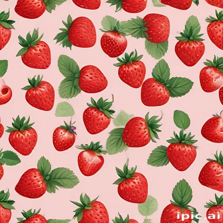strawberry wallpaper aesthetic