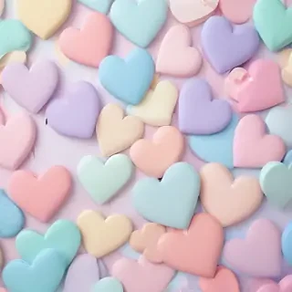 pastel heart background