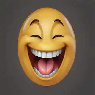 transparent laughing emoji