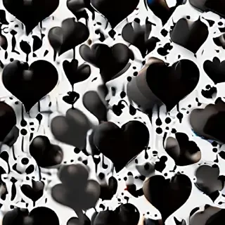 wallpaper black heart