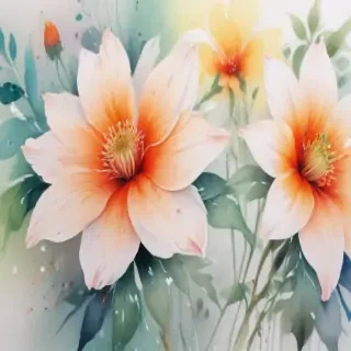 watercolor flower background