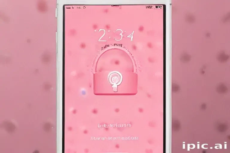 pink lock screen