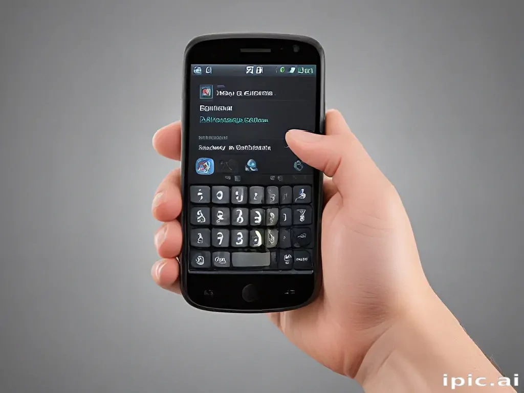 phone with hand