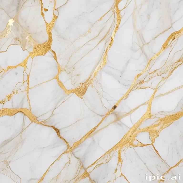 white and gold marble background
