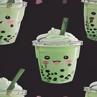 cute boba tea wallpapers